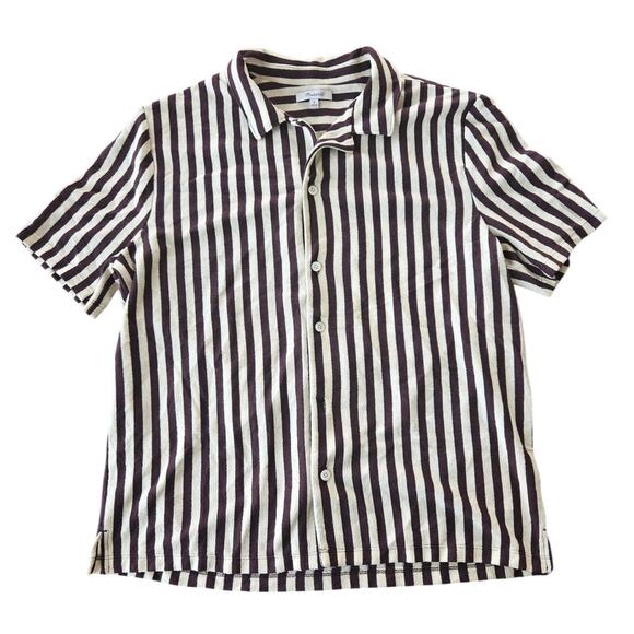 Madewell The Textured Knit Camp-Collar Shirt Size M EUC - Picture 1 of 8